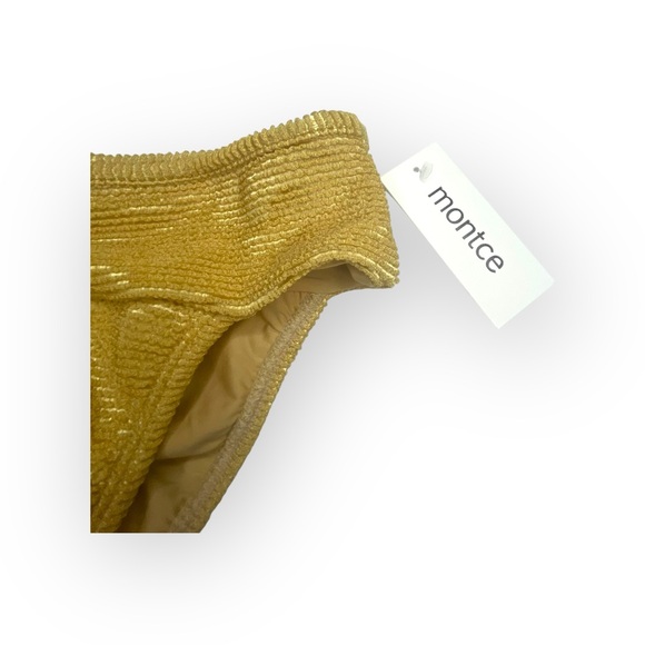new Montce ☀︎︎ Tamarindo Ruched Scrunch Butt Bikini Bottom ☀︎︎ Goldie ☀︎︎ Small - Picture 7 of 16